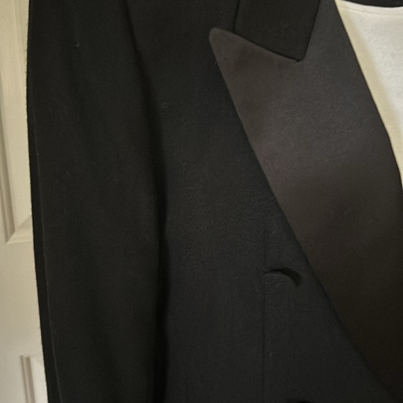 Liz Claiborne Collection vintage Tuxedo Jacket Blazer 100% Wool Size 6 - Picture 3 of 16